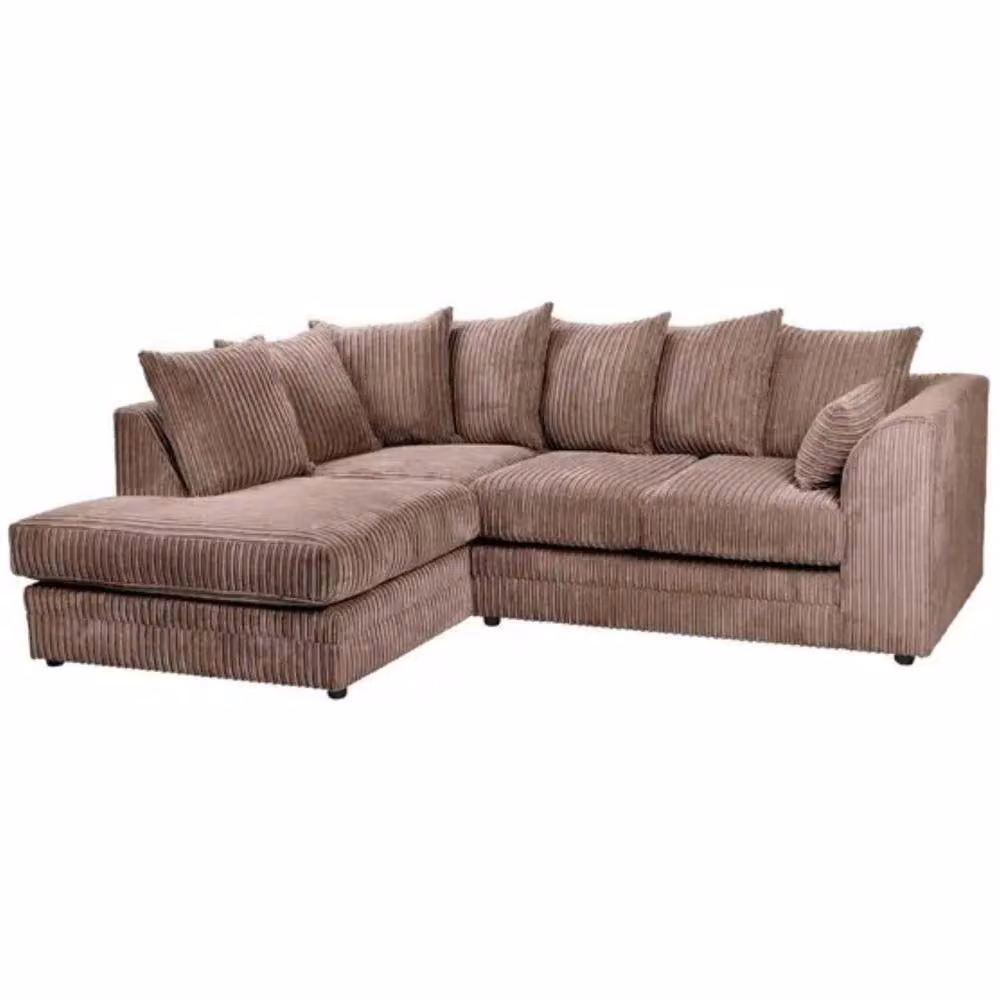 Snug Furniture Birmingham Ltd Camden Left Hand Corner Sofa Set in Chocolate Brown Jumbo Cord – 2
