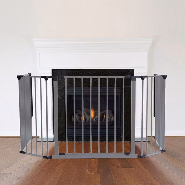 Safetots Multi Panel Fire Surround in Grey, W/D/H: 105 x 49 x 70 cm