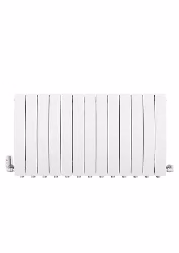 Terma Aluminium Radiator in Matt White, W: 104.0 cm, H: 59.0 cm – 2