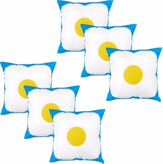 Gardenista Water Resistant Outdoor Printed Square Scatter Cushion in Blue, Green and White