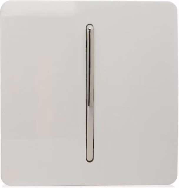 Trendi Modern White Plastic Auto Retractive Doorbell Switch