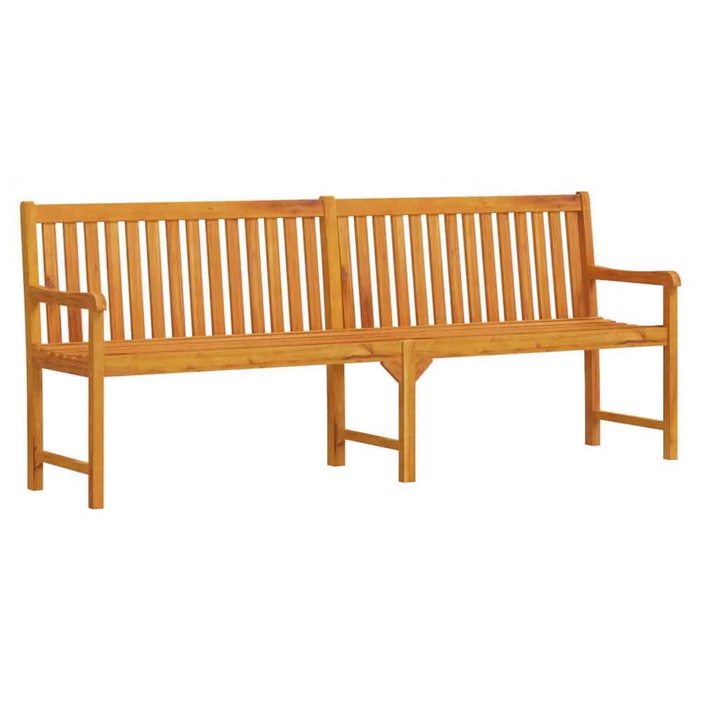 Berkfield Home Classic Garden Bench in Brown Solid Oiled Acacia Wood, Width: 219 cm – 2