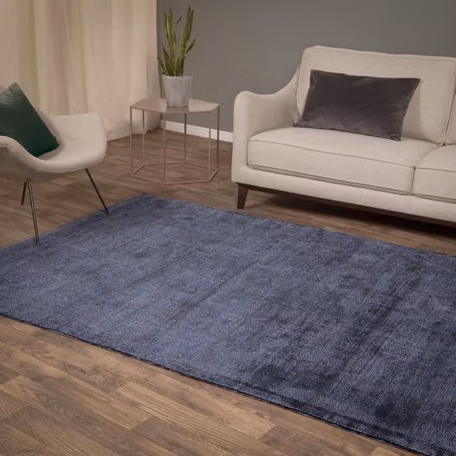 Asiatic Carpets Aston Modern Woven Rectangular Rug, Blue, W: 160 cm, L: 230 cm