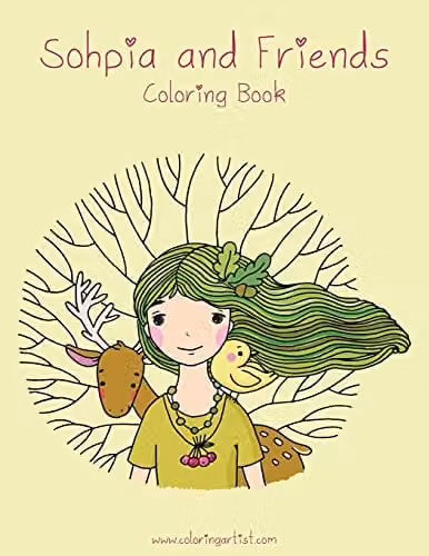 Sophia and Friends Colouring Book 1: Volume 1 Multicolour Paper Childrens Book