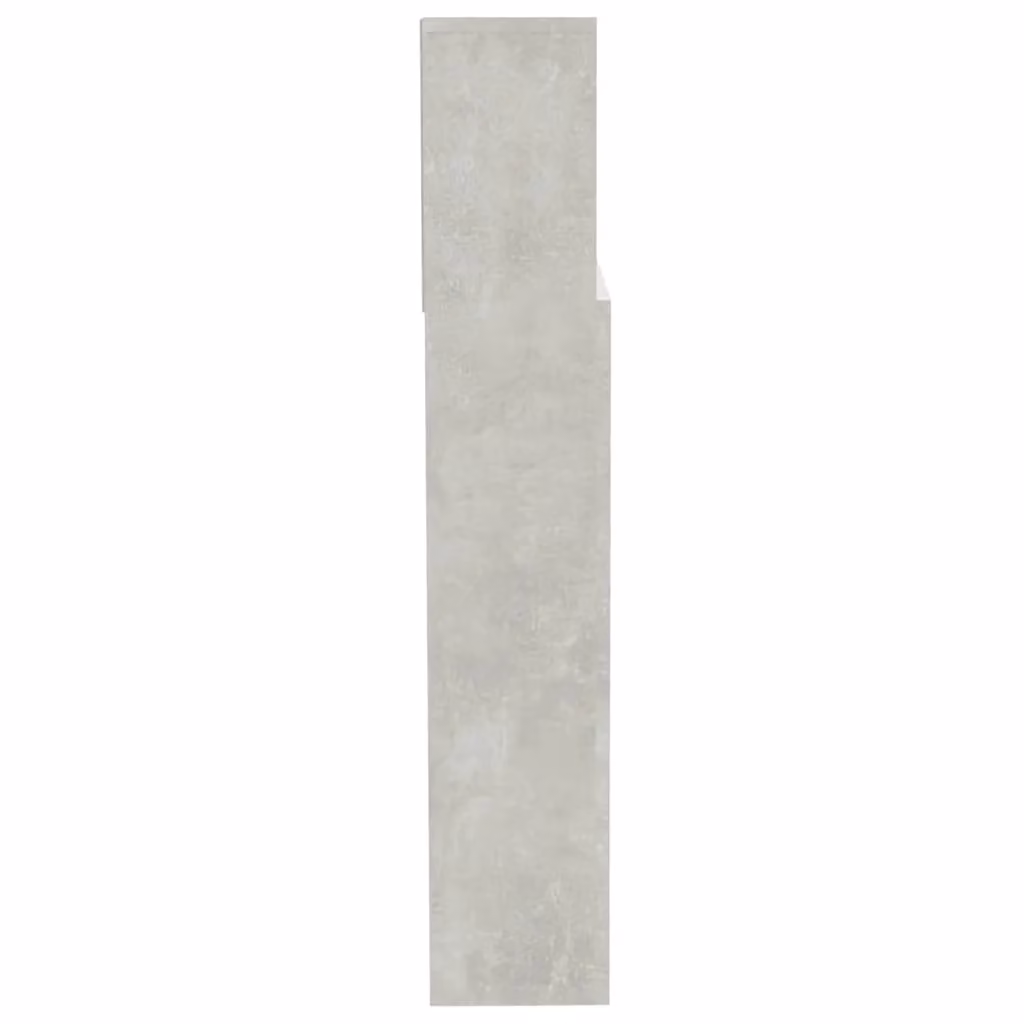Berkfield Home Modern Wall Mounted Headboard Cabinet in Concrete Grey, W/D/H: 200 x 19 x 103.5 cm – 2