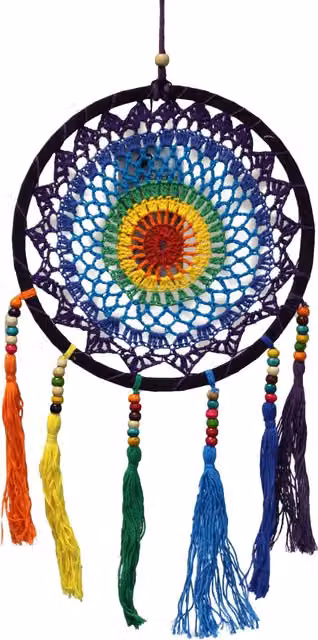 Ancient Wisdom KDMD Small Multicolour Hanging Dreamcatcher, W/H: 22 x 56 cm – 3