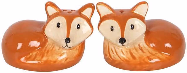 Something Different Fox Ceramic Salt and Pepper Shakers in Brown – 1
