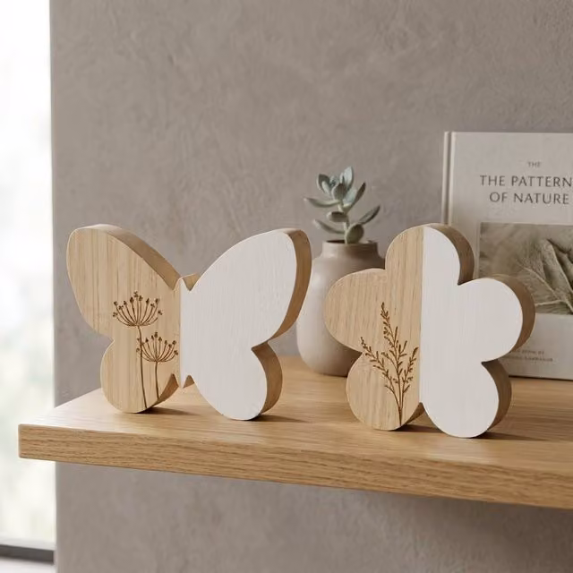 Garden Greatness Duo Butterfly and Flower Multicolour Tabletop Ornament