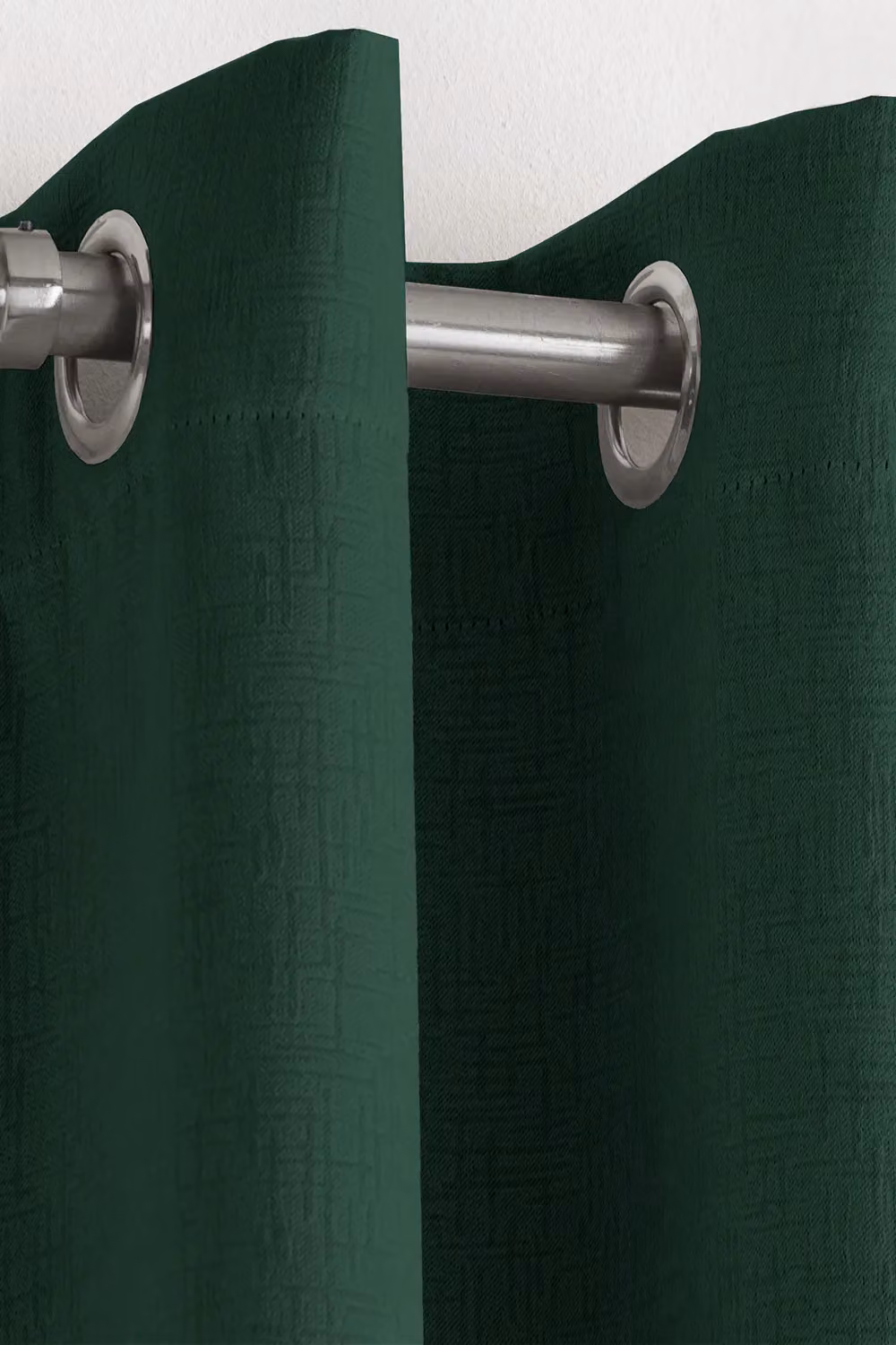 Enhanced Living Vogue Thermal Noise Reducing Dim Out Eyelet Curtains, Dark Green, W: 168 cm, H: 229 cm – 2