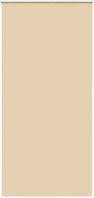 Berkfield Home Blackout Roller Blind in Beige, Thermal Insulating Polyester, W: 90 cm, H: 210 cm