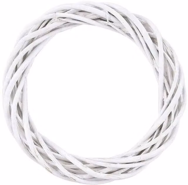 SPETLEK White Round Rattan Christmas Tree Garland – 1