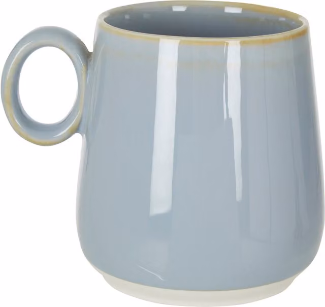 Orsina Luxe Blue Porcelain Mug with Glazed Ceramic Finish