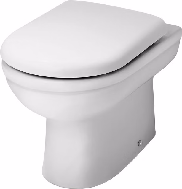 Balterley White Ceramic Round Back to Wall Toilet Pan W/D/H: 39.5 x 36 x 54 cm – 1