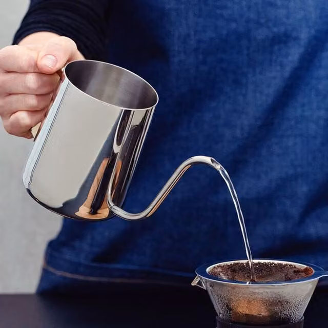 Tramontina Stainless Steel Gooseneck Pour Over Kettle, 600ml, Silver and Grey