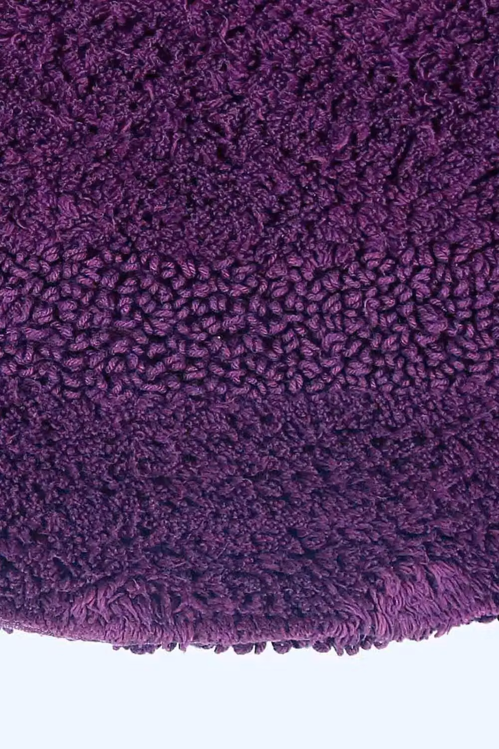 Homescapes Luxury Semi Circle Cotton Bath Mat, Purple, W: 80 cm, D: 50 cm – 2