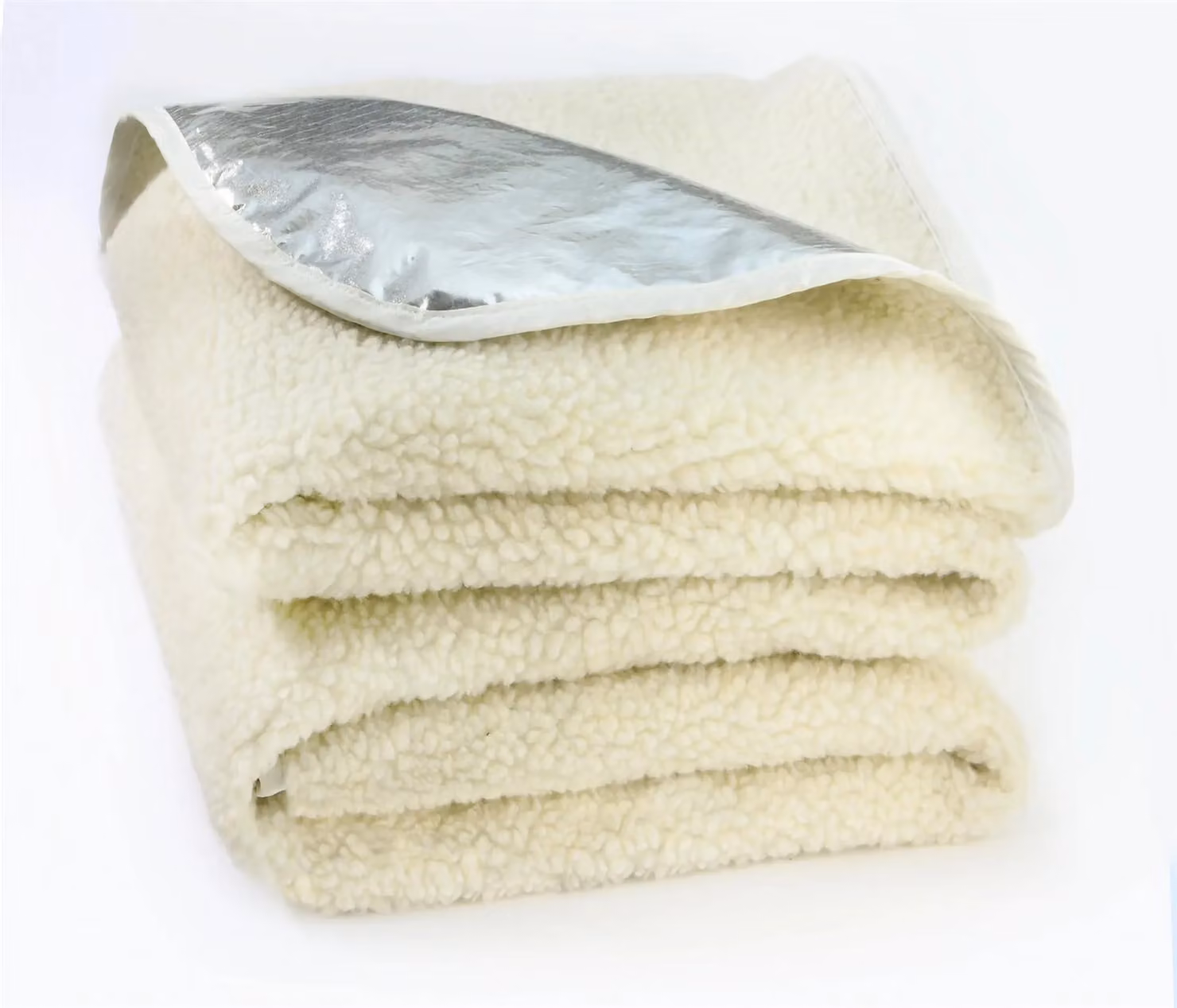 mysmartbuy Zero Degree Ultimate Heat Retaining Blanket, Silver Reversible Polyester Fleece Throw, W: 146 cm, D: 94 cm – 3