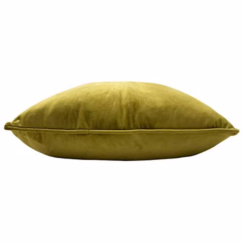 Paoletti Hortus Embroidered Bee Soft Velvet Pipe Trimmed Cushion in Green, W/D/H: 50 x 50 x 50 cm – 2