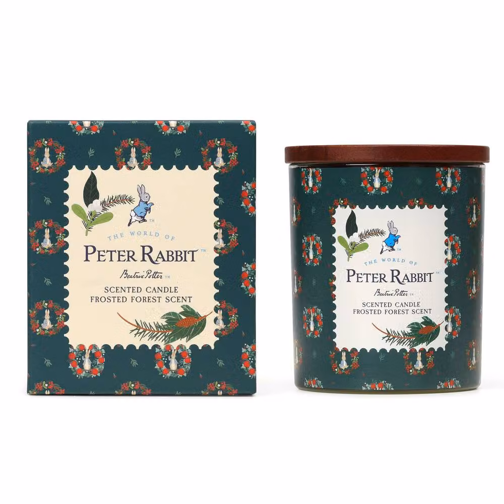 Peter Rabbit Frosted Forest Scented Glass Candle, Multicolour, 213g – 2