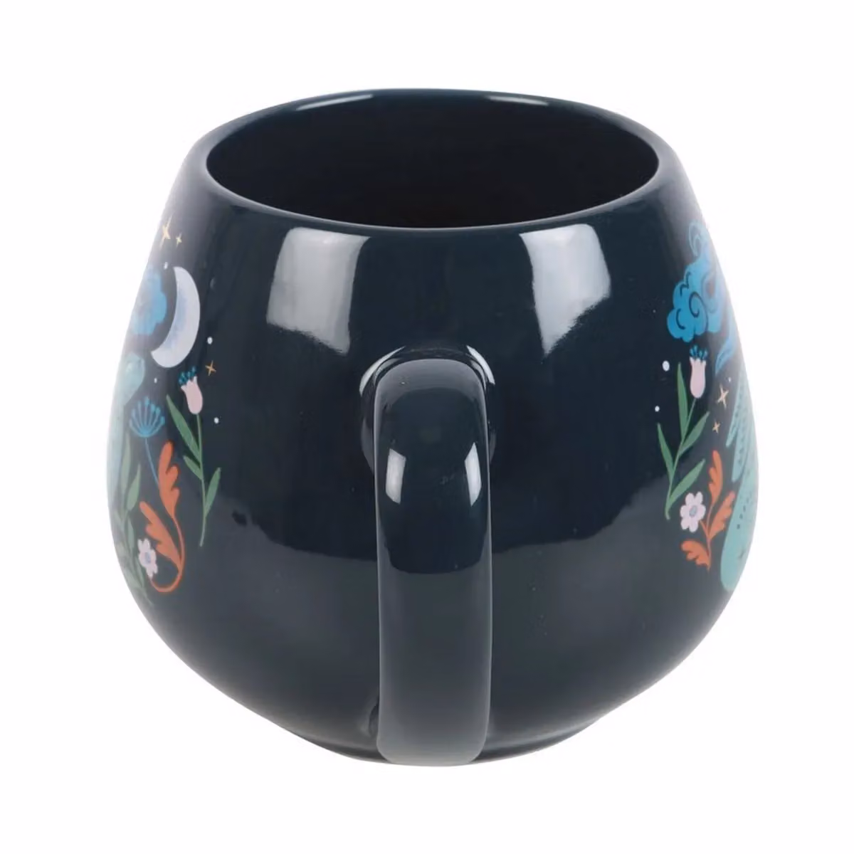 Something Different Midnight Hare Rounded Ceramic Mug in Black – 2