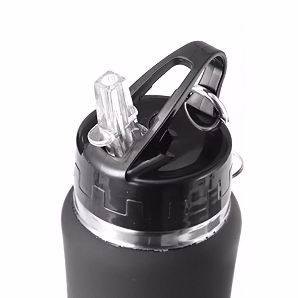 Spetlek Black 750ml Stainless Steel Double-layer Thermal Straw Bottle – 3