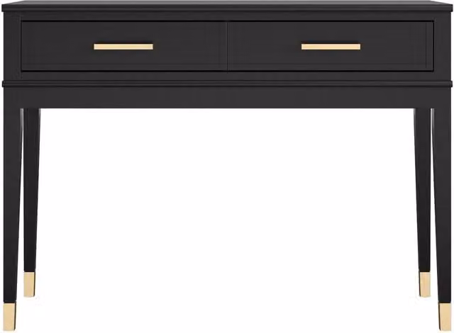Dorel Home Westerleigh Modern Rectangular Console Table in Black