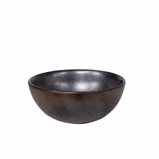 Dome Deco JULIUS Serving Bowl in Silver and Black Pewter