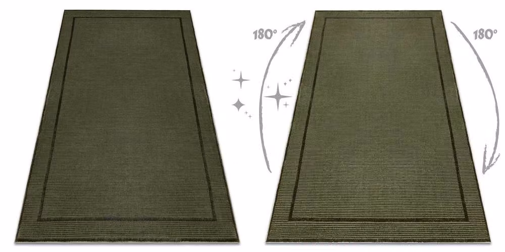 RugsX Aura Geometric Modern Rectangular Rug in Green, W: 180 cm, D: 270 cm – 2