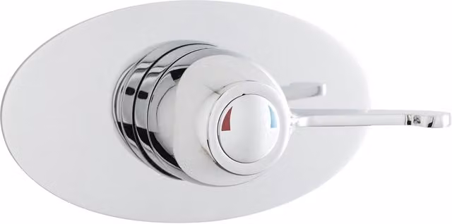 Balterley Modern Concealed Sequential Thermostatic Shower Valve with Single Lever Handle in Chrome Silver