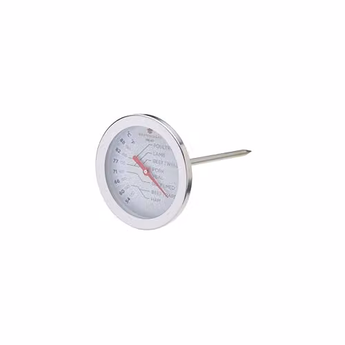 MasterClass Stainless Steel Meat Thermometer in Silver – 1