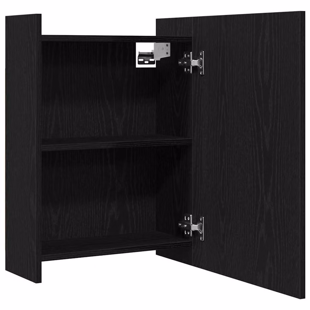Berkfield Home Black Oak Modern Bathroom Mirror Cabinet, W/D/H: 62.5 x 20.5 x 64 cm – 3