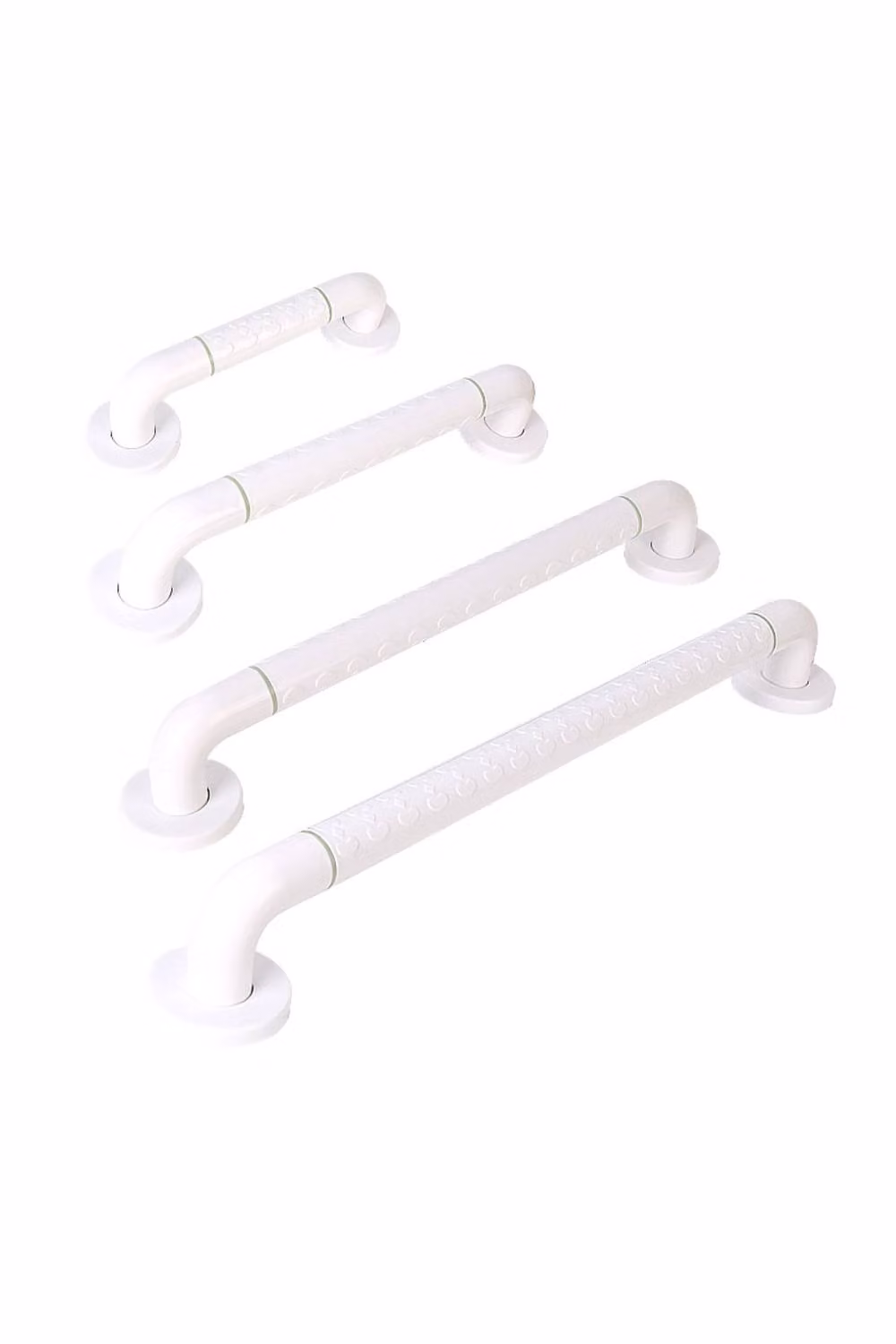 KDMD Non-Slip Stainless Steel Shower Grab Rail in White, 29.5 cm – 2