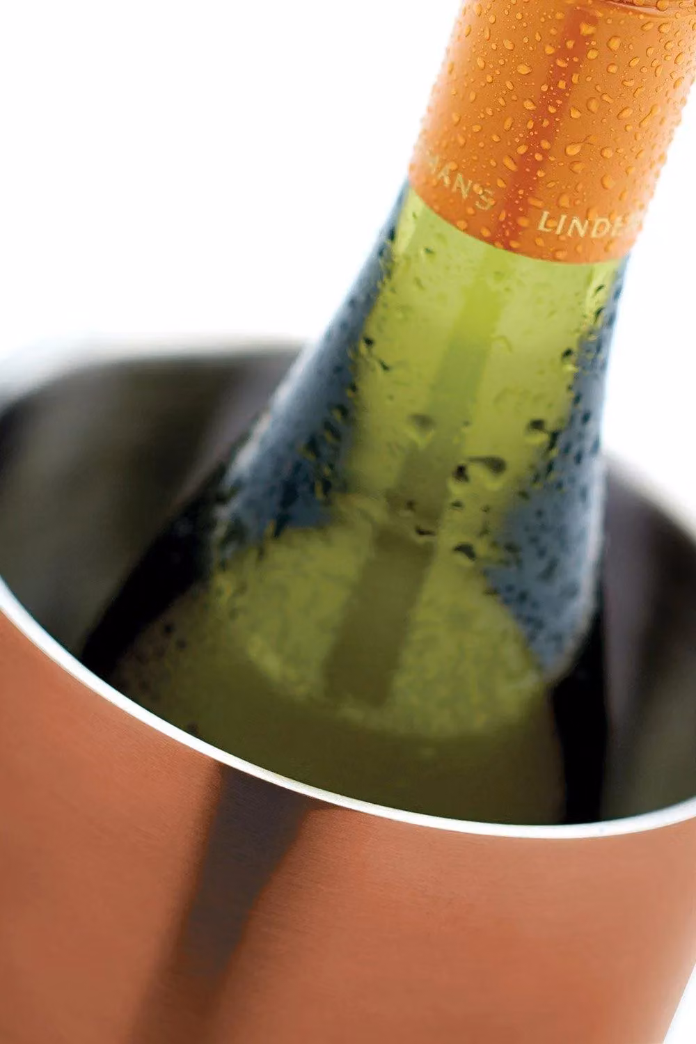 BarCraft Double Walled Insulated Stainless Steel Wine Cooler in Copper, Silver or Bronze – 3