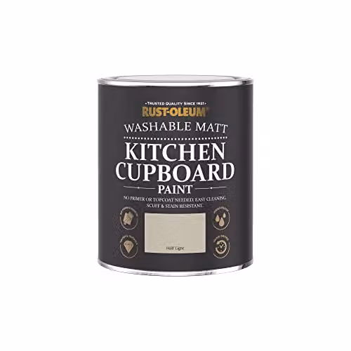 Rust-Oleum Water Based Grey Kitchen Cupboard Paint in Matt Finish, 0.75 l – 3