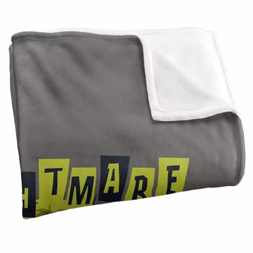 LOGOVISION Beetlejuice Beetlejuice Nightmare Soft Fleece Throw Blanket, Multicolour and Grey, W/D/H: 91 x 147 cm – 3