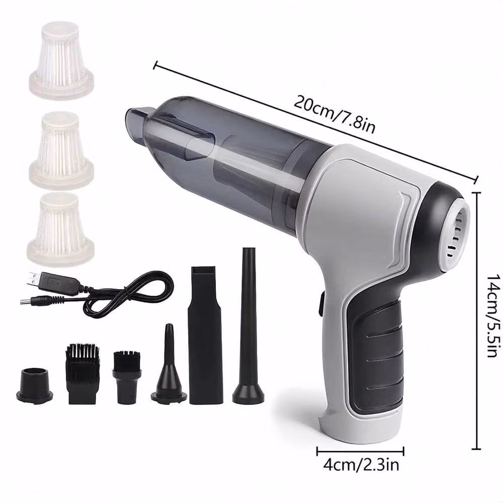 EONLION Cordless Wet and Dry Car Vacuum Cleaner with Strong Suction in Grey – 2