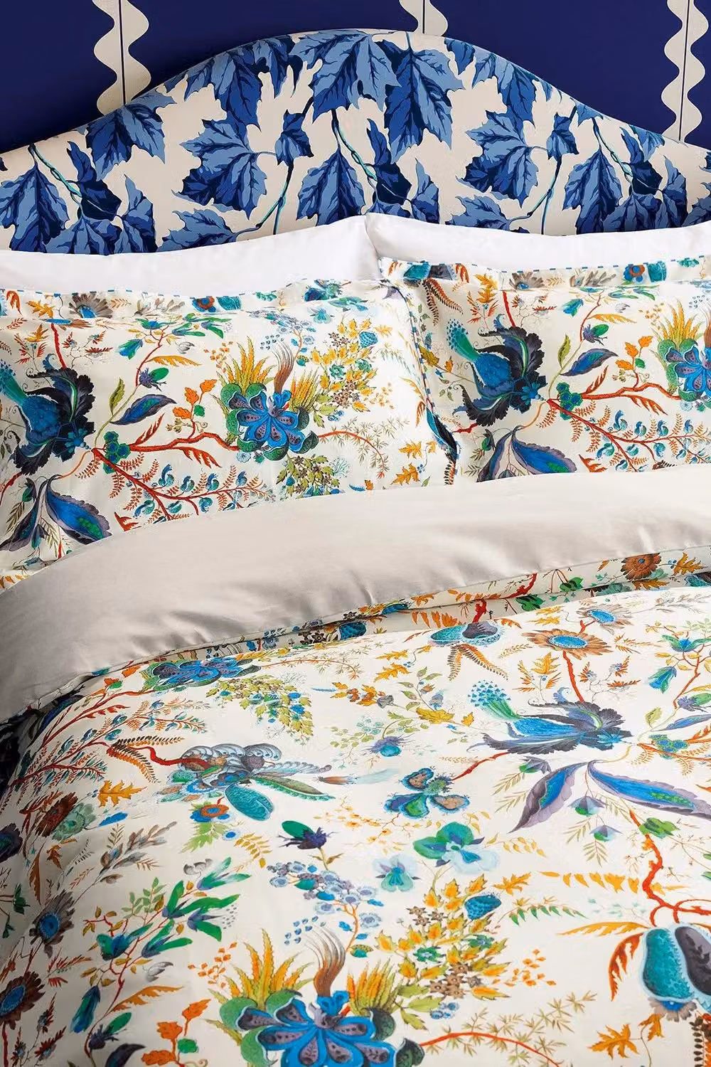 Harlequin Wonderland Floral Cotton Mako Satin Duvet Cover and Pillowcase Set, Multicolour, W: 90 cm, H: 200 cm – 2