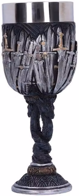 Nemesis Now Black Sword Goblet, Height: 17.5 cm