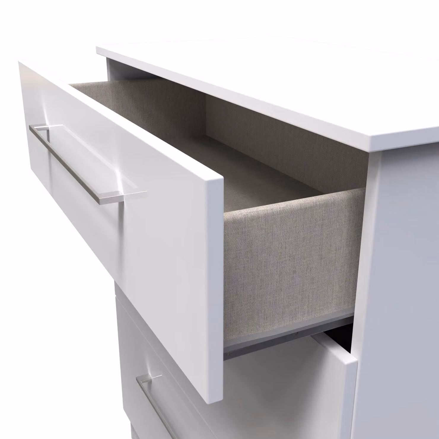 Ready Assembled 2 U Chester 3 Drawer Deep Chest in White – 2