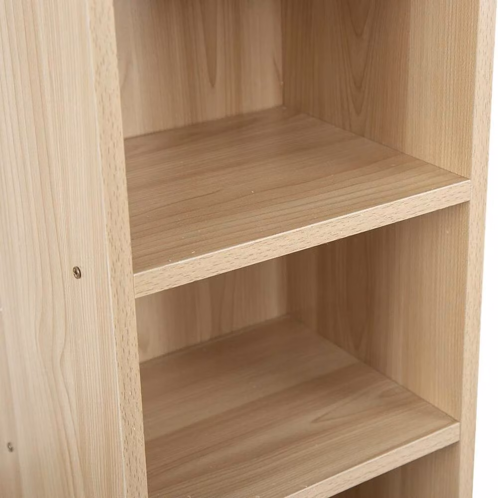 EONLION Brown Wooden Wall Mounted CD DVD and Game Display Shelves, Width: 100 cm – 3