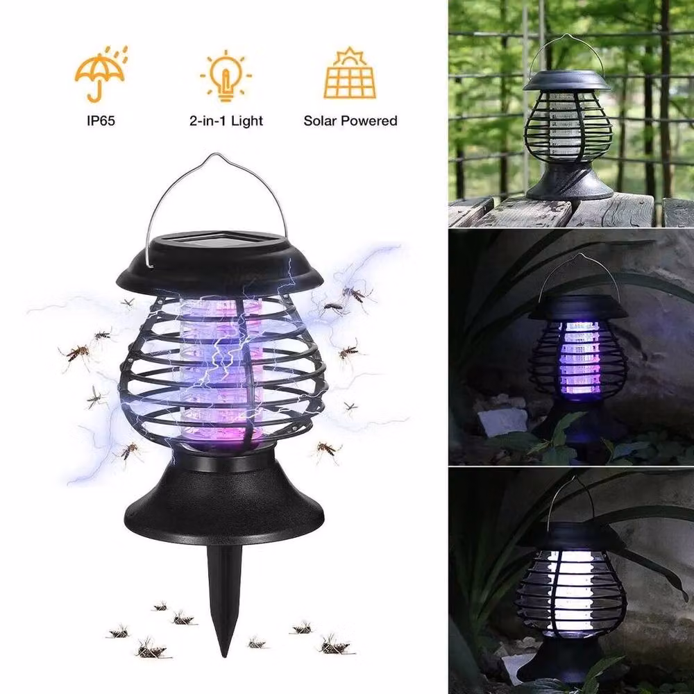 FLAVORA Solar Mosquito Lamp for Outdoor Use, Black – 2