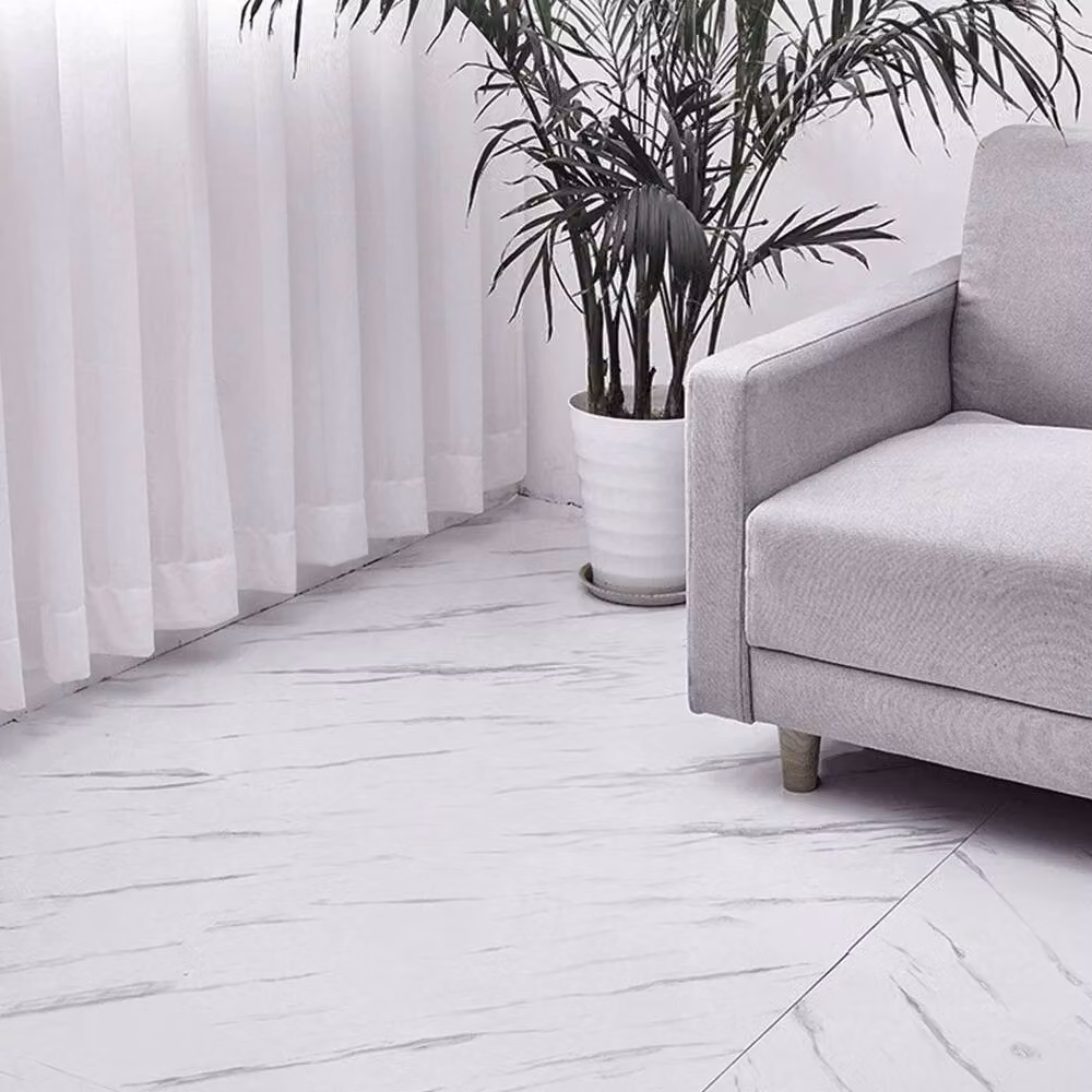 PAWNORA Waterproof Vinyl Flooring in White Marble Effect – 2