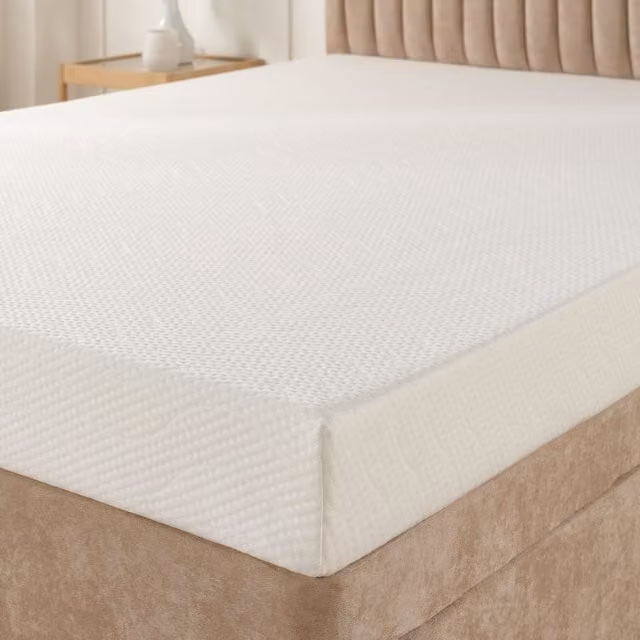 Aspire Essentials Comfort Foam Mattress in White, H 10 cm, W 90 cm, D 190 cm