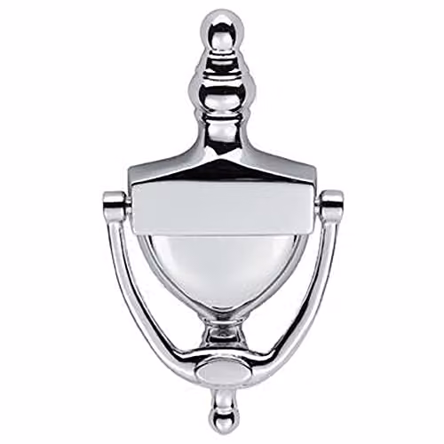 Loops Large Urn Shaped Front Door Knocker in Polished Chrome