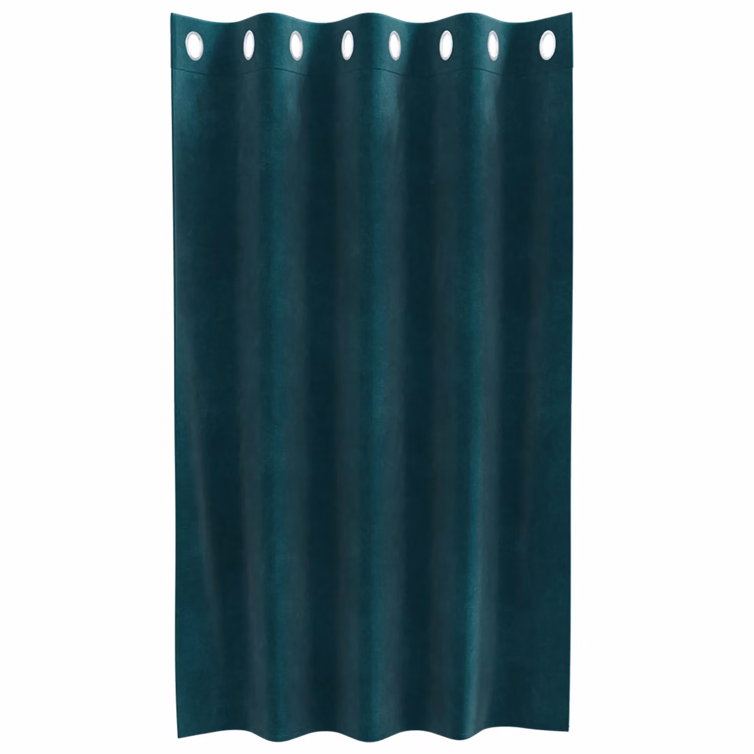 Berkfield Home Dark Green Velvet Blackout Eyelet Curtains, 2 Pack – 3