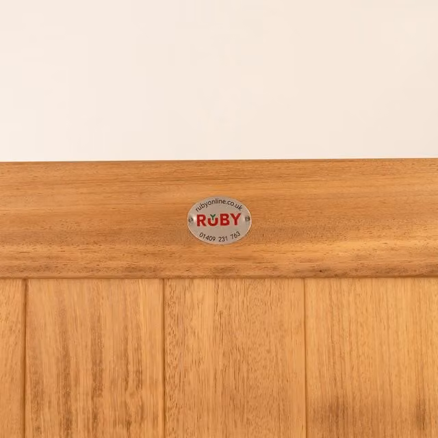 Ruby UK Iroko Highampton Mortise Tenon Double Entrance Gates, Brown