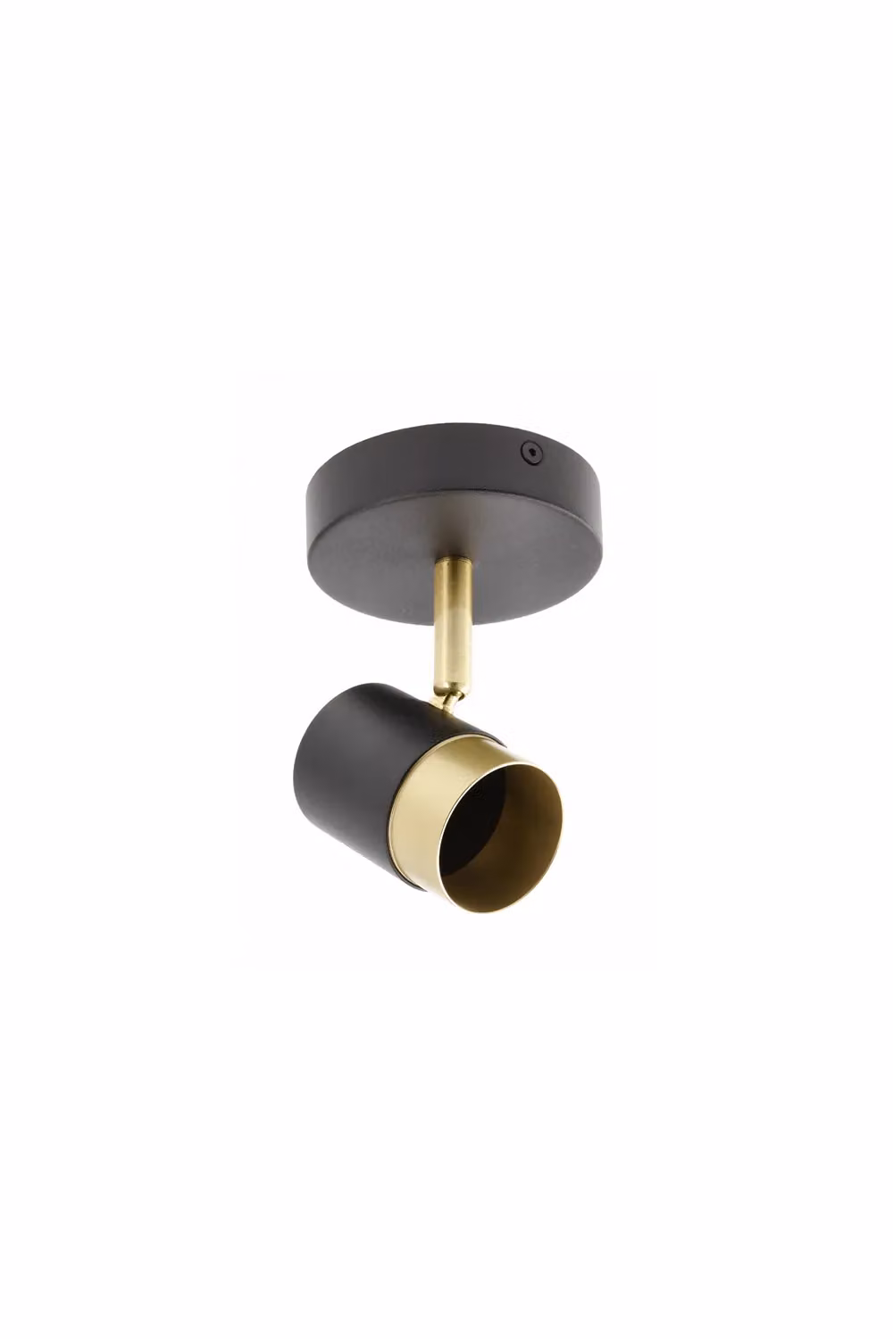 CGC Lighting Orio Adjustable GU10 Ceiling and Wall Spot Light in Black and Gold/Brass – 2