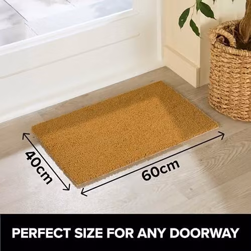 Artsy Mats Cead Mile Failte Doormat, Black and Brown, W/D/H: 60 x 40 cm – 5