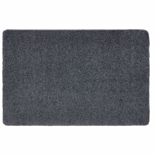 My Mat Anthracite Grey Non-Slip Washable Shaggy Pile Rectangular Rug W: 100 cm, L: 150 cm – 1