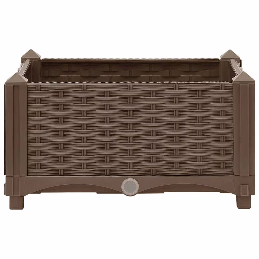 Berkfield Home Brown Polypropylene Raised Bed W/D/H: 40 x 40 x 23 cm – 2