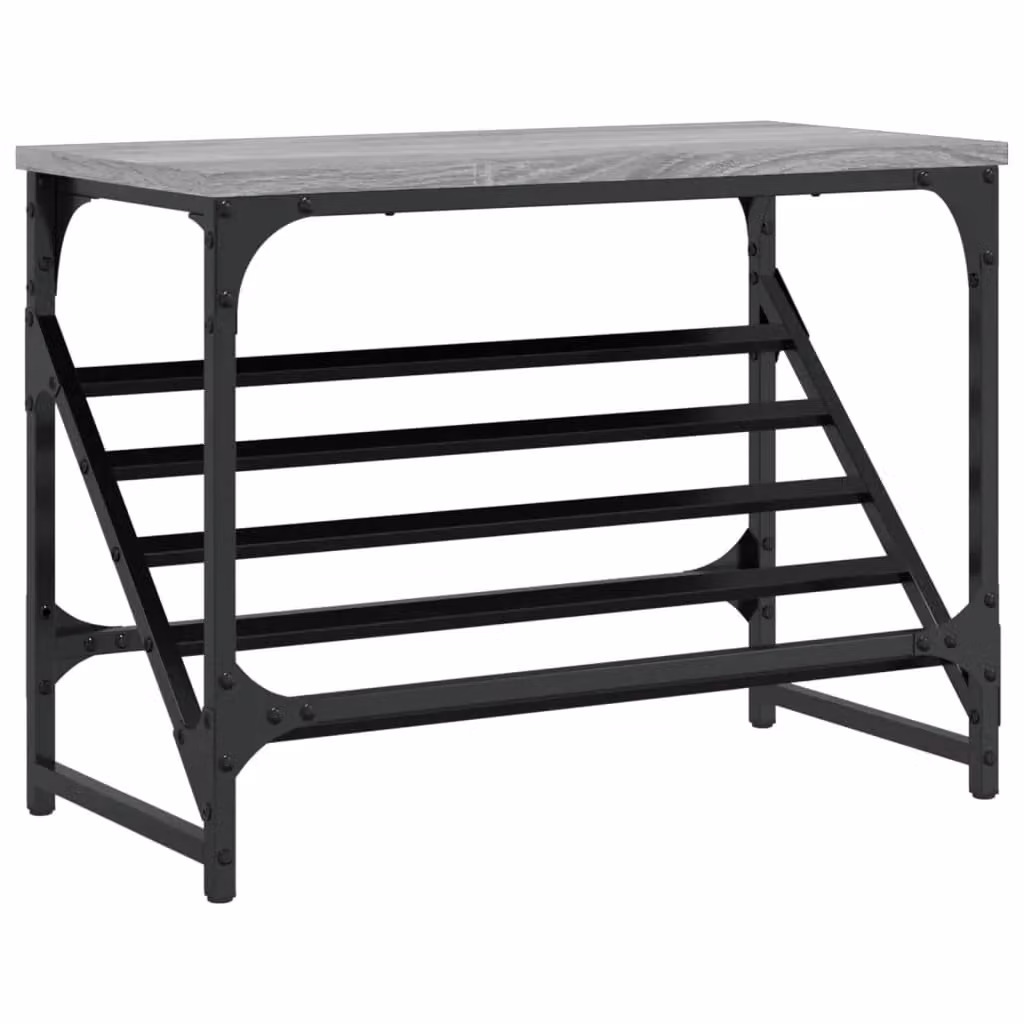 Berkfield Home Grey Sonoma Shoe Rack, W: 60 cm, D: 30 cm, H: 45 cm – 2